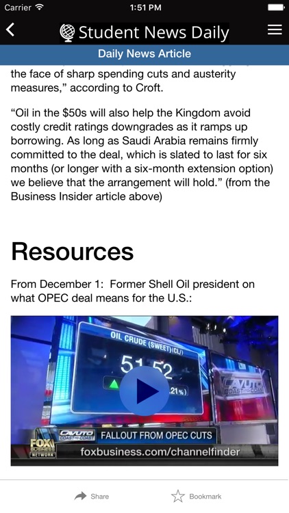 Student News Daily for iPhone screenshot-4