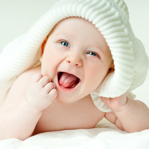 cute baby smiling