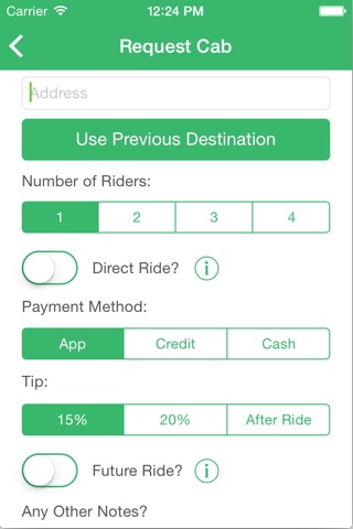 Ride Green Cab Madison screenshot 2