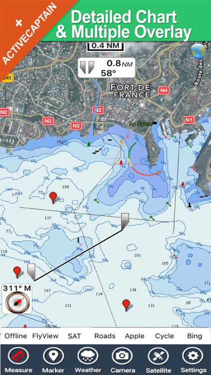 Martinique charts GPS maps Navigator