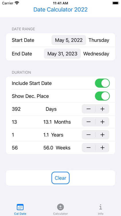 Date Calculator【Sunny】