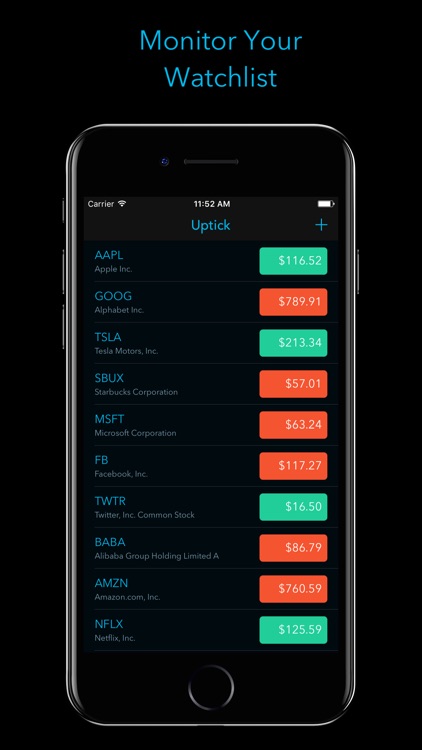 Uptick - Stocks Tracker
