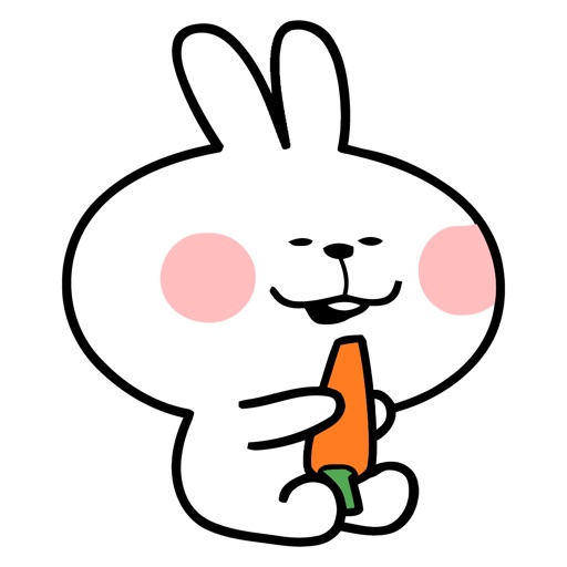 Smiling Rabbit Animated Emoji Stickers icon