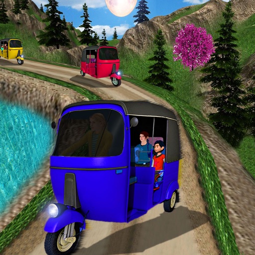 VR Adventure Rickshaw Racing Game Icon