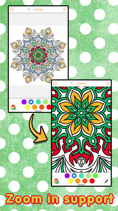 How to cancel & delete Colorway - Coloring Mandala book for stress relief from iphone & ipad 3