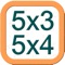 Educational application for mathematics "Multiplication table" consists of 3 sections: learning, practice, exam