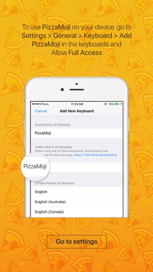 PizzaMoji - pizza stickers and emojis keyboard app(圖4)-速報App