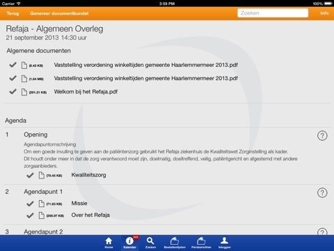 Doetinchem – papierloos vergaderen met de GO. app screenshot 2