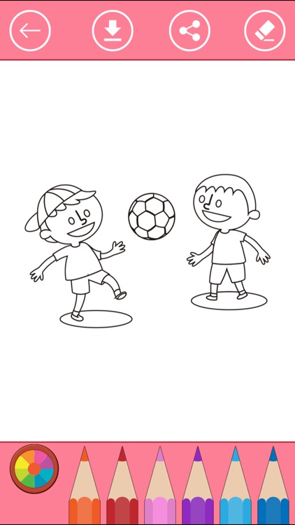 Soccer Coloring Book for Children: Learn to color