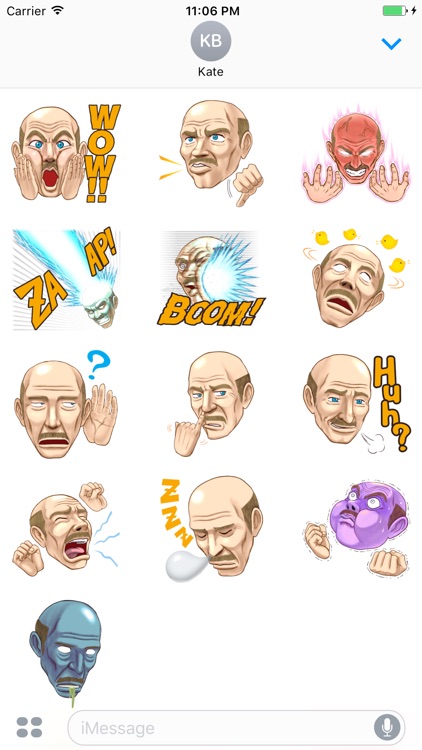 Mr. Bald Head Stickers