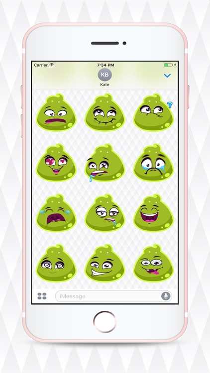 Green Jelly Cute Sticker Pack for Messaging