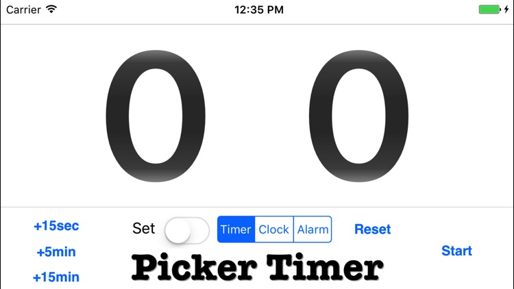 Picker Clock - an adjustable timer