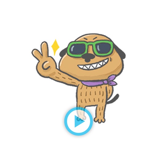 Hipster Dog And Friends - Animated Stickers icon