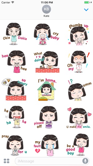 Sophia The Easygoing Girl English Stickers(圖2)-速報App