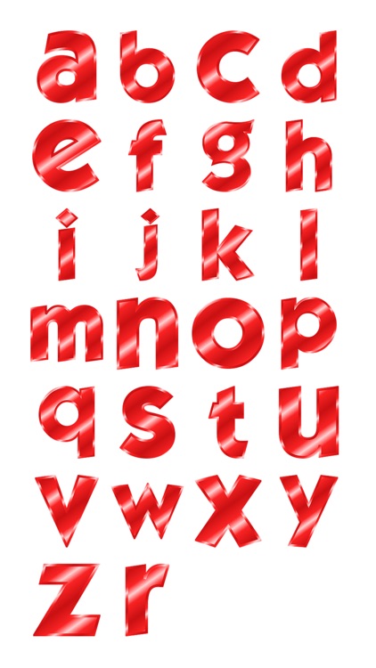 More Alphabets Three Sticker Pack