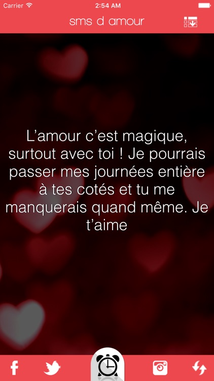 sms d amour