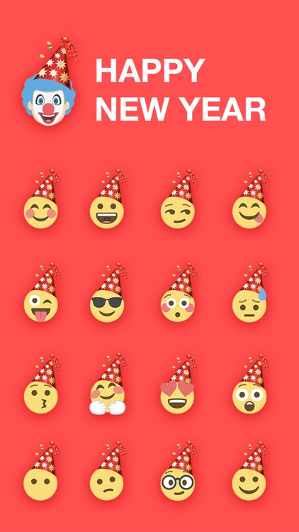  New  Year Emoji  Emojis Sticker  For iMessage by Beijing 