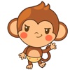 Chiki the funny monkey 2 for iMessage Sticker