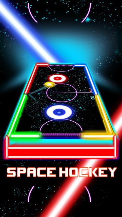Glow Hockey HD - New Galaxy War Air Hockey