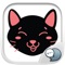 Black Cat Feeling Emotion Sticker for iMessage