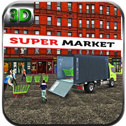 Supermarket Cart Transport & Cargo Delivery Truck