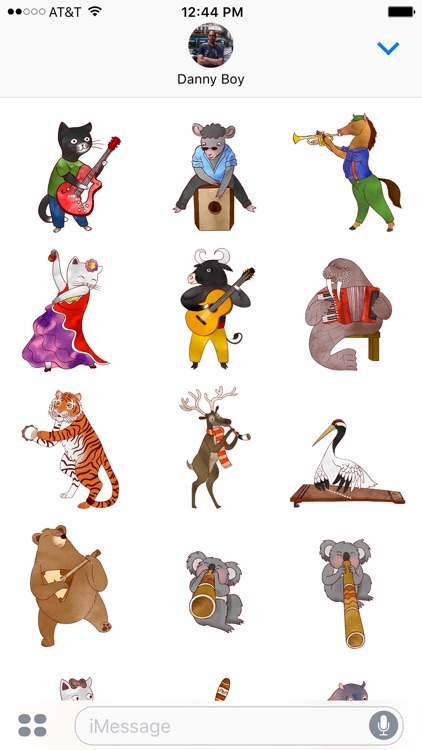 Jazzy Animal Musicians - World Music Stickers