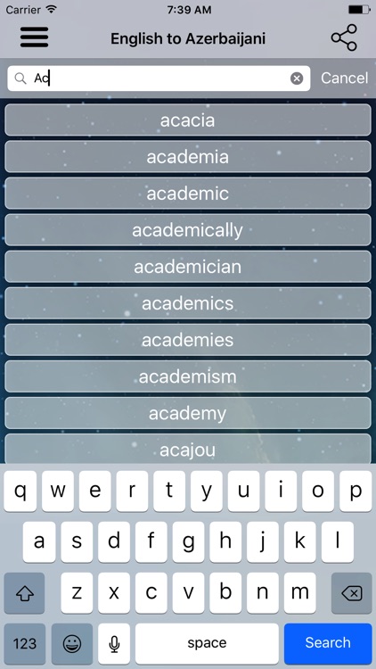 English To Azerbaijani Dictionary and Translator