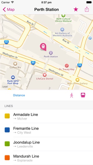 珀斯鐵路圖 Lite(圖2)-速報App