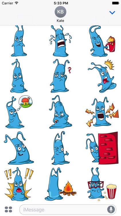 Blue Monstickers