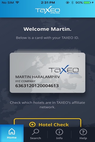 TAXEO Corporate App screenshot 2