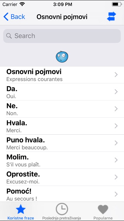 PortosDicty phrases fra-cro