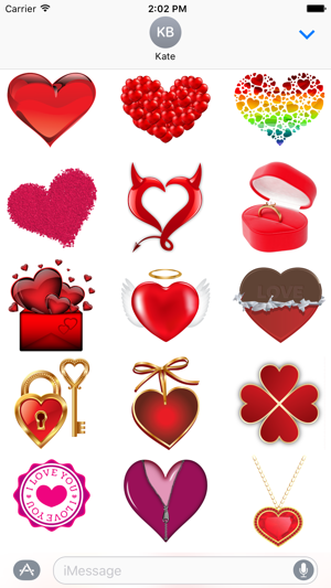 Hearts & Roses to Love Stickers for iMessage(圖2)-速報App