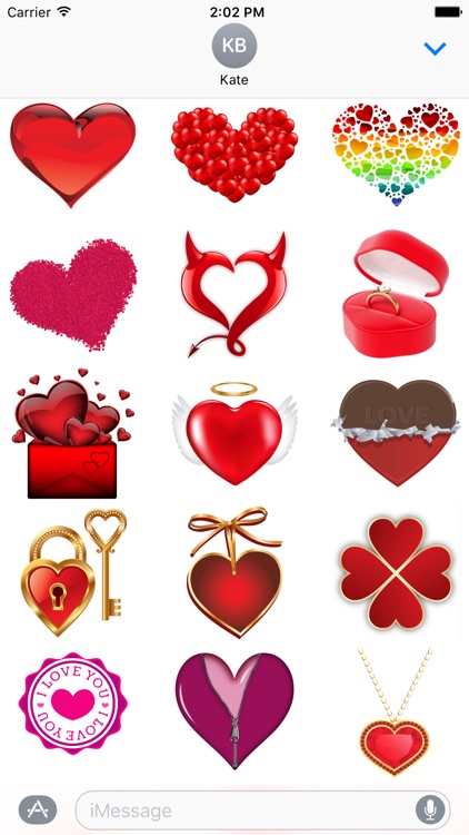 Hearts & Roses to Love Stickers for iMessage
