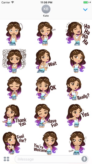 Amelia The Colorful Girl Stickers(圖2)-速報App