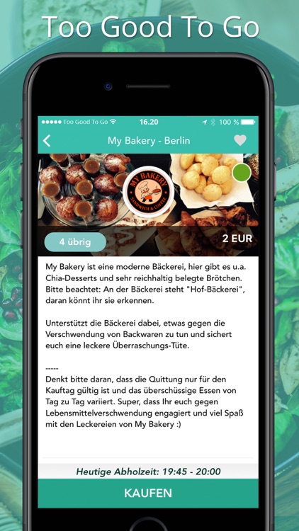 Too Good To Go – Rette gutes Essen als Takeaway
