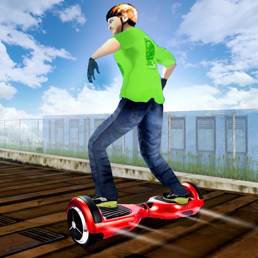 Real Hoverboard Surfers Run Icon
