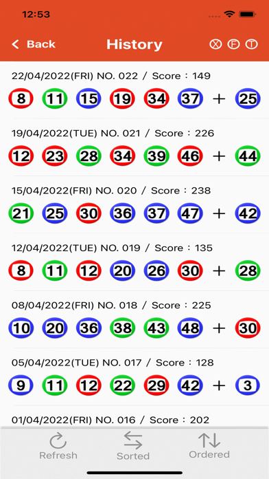 Mark Six Result screenshot 2