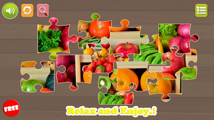 Fruits Jigsaw Puzzles Learning Games Free For Kids screenshot-4
