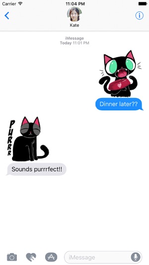 Black Kitty Stickers(圖1)-速報App