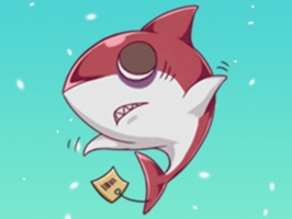 Happy Shark Sticker