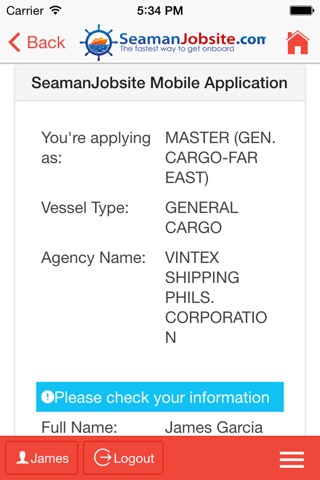 SeamanJobsite screenshot 4