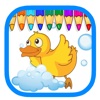 Mini Duck Game Coloring Book For Kids Education