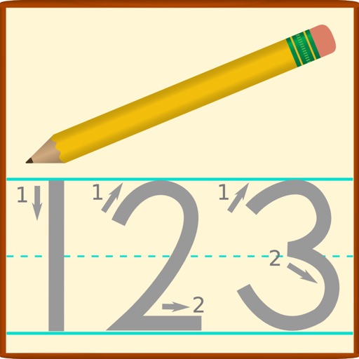 Tracing Numbers Icon