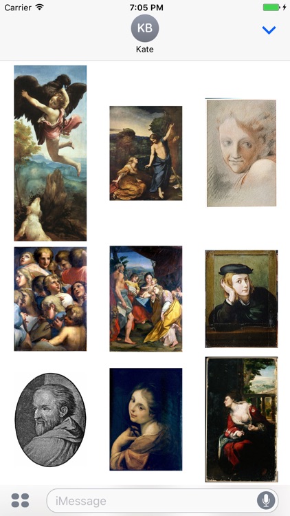 Correggio Artworks Stickers