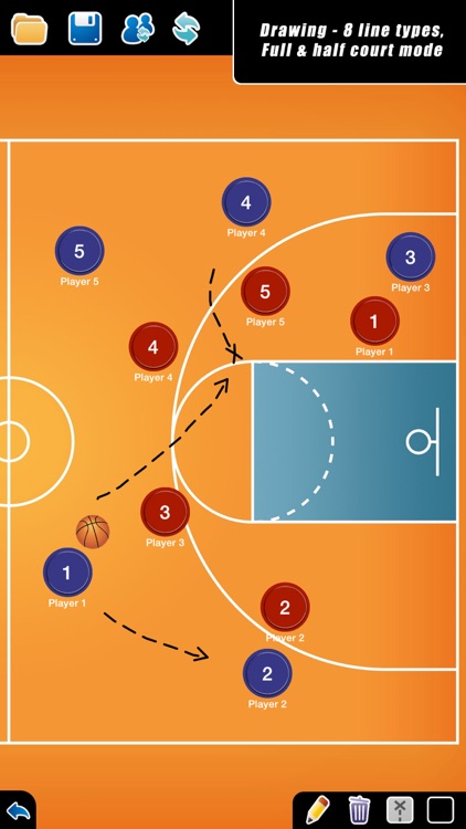 Coach Tactical Board for Basketball (F)