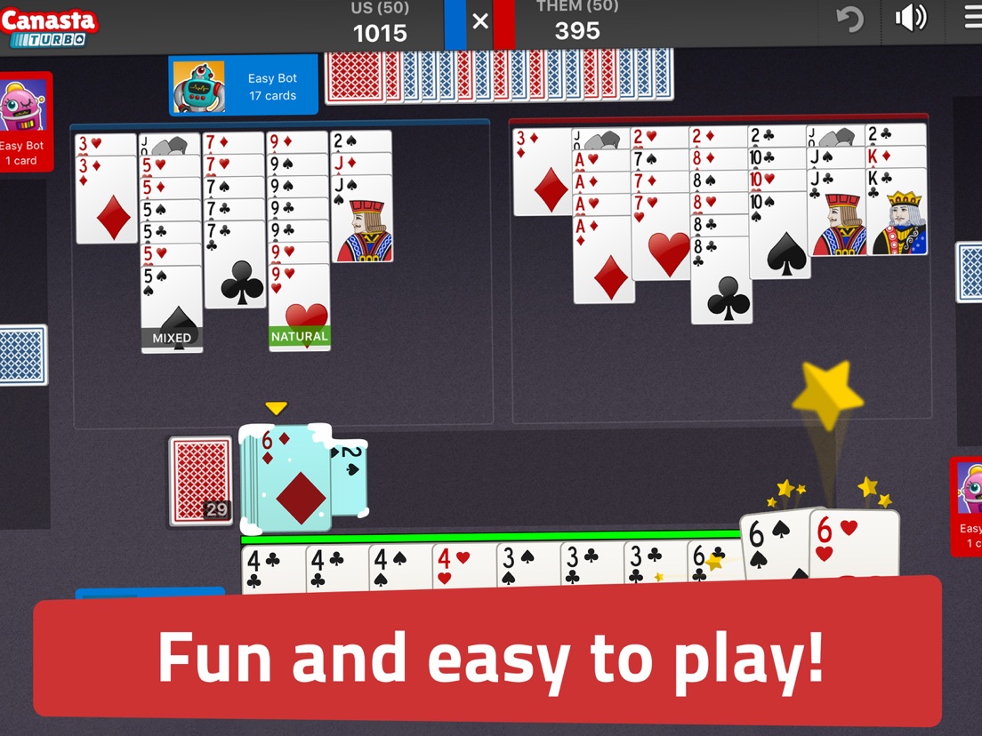 Canasta Jogatina Card Games App voor iPhone, iPad en iPod touch