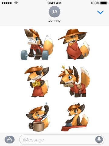 Digger the Fox Stickers for iMessage screenshot 2