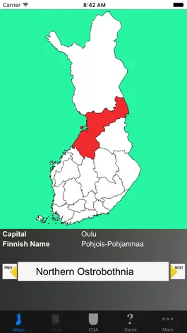 Game screenshot Finland Region Maps, Capitals, COA mod apk