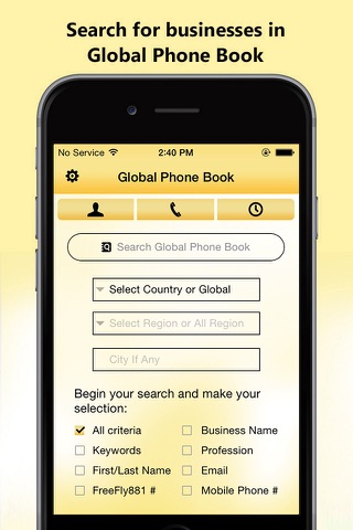 FreeFly881 -  Global Phone Book Free Calls screenshot 2
