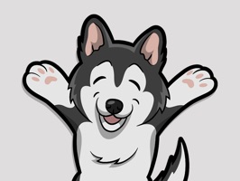 React with cute Huskymoji - Husky Emoji Dog Stickers and Emojis Pack2